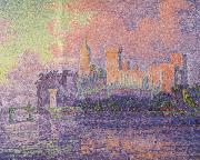 Paul Signac The Papal Palace at Avignon oil painting on canvas